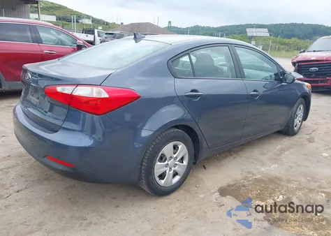 2016 Kia Forte Lx из США, поврежденный, VIN KNAFX4A65G5554838